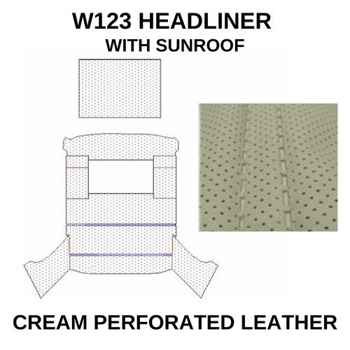 Perforierter dachhimmel creme - perforierter,