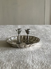  ALTES SILBER TABLETT PUPPENSTUBE ZUBEHÖR PUPPENKÜCHE ZUBEHÖR PUPPENGESCHIRR