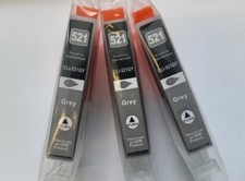 4x Patronen Grau Grey kompatibel für CLI521 Canon Pixma MP980 MP990 MP-980 MP990