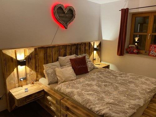 Bett aus paletten 200x180 - paletten, 200x180 