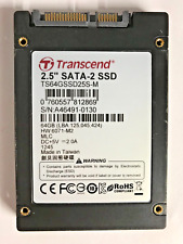 64 GB SSD SATA-2 TRANSCEND FESTPLATTE  TS64GSSD25S-M  2,5'' ZOLL #NFP508
