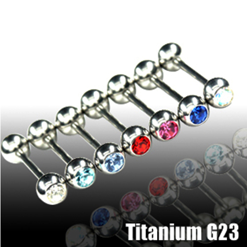6mm titan piercing barbell - 1,6mm,