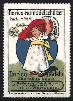Reklamemarke nürnberg j - reklamemarke, h.