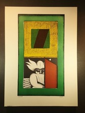 7 signierte Farblithographien 1969. "You're welcome". Christoph Meckel (1935-202