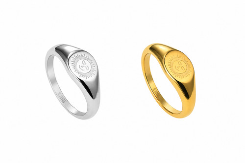 Ring sonne edelstahl 316l - sonne,