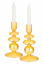 2er Set Glas Kerzenständer