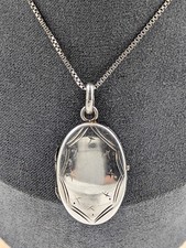 Kette 0,925 Sterlingsilber Medaillon 0,800 Silber