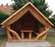 Holzpavillon - Gartenpavillon 3 x 3 Meter, inkl. Aufbau und Montage.