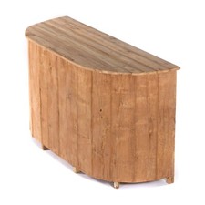 VERKAUFSTRESEN "CIRCULO" | 180 cm, Massivholz | Barschrank, Empfangstheke