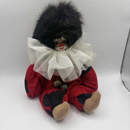 Vintage clown stoffpuppe - vintage,