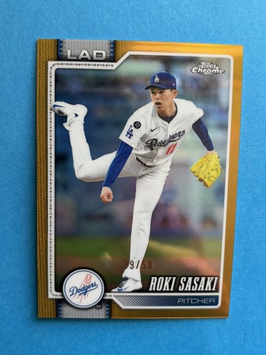 2020 topps chrome roki sasaki - chrome,