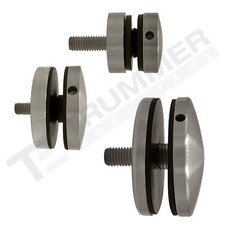 Punkthalter Glashalter Ø 30 50 70 mm Glasvordach Glas Treppen V2A Edelstahl