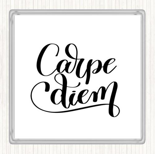 Weiß schwarz carpe diem - schwarz,