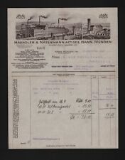 HANN. MÜNDEN, Rechnung 1927, Metallwaren-Fabrik Haendler & Natermann A.-G.