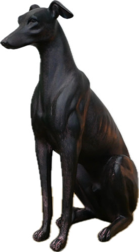 Sitzender windhund ornament - windhund,