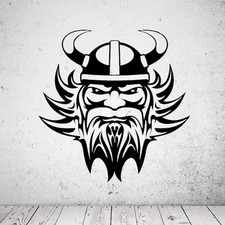 Wandtattoo Wikinger mit Tribal