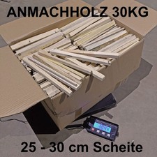 Anmachholz 30kg Fichte mit ca. 25-30cm Länge Feuerholz Brennholz Anzündholz