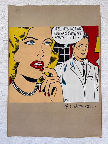 Roy lichtenstein - lichtenstein, (handarbeit)
