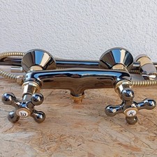 Brausebatterie Gold 24 K Aranja Duscharmatur  , Nostalgie Set