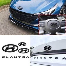 Gloss Black Front Rear Emblem