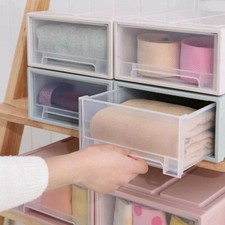 Kunststoff transparent Schubladen Veranstalter Kleiderschrank Aufbewahrungsboxen