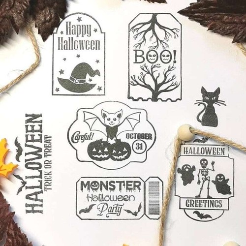 Halloween stempelset - halloween,