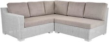 Rattan Ecksofa mit Polster
