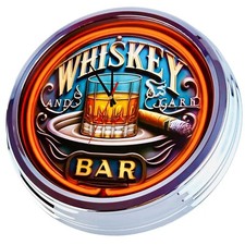 N-0883 "Whiskey Bar" Wanduhr