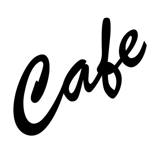 Cafe 15cm aufkleber - 15cm, tattoo