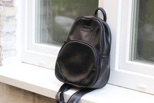 Vintage Marc Chantal Rucksack, 90er Jahre Faux-Leder, Schwarz