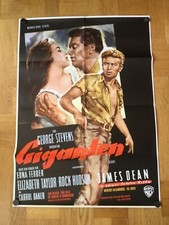 Giganten (Plakat '60, mit weißem Rand) - James Dean / E. Taylor / Rock Hudson