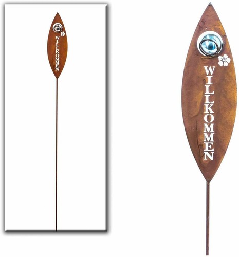 Gartenstecker willkommen - gartenstecker,
