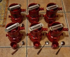 Traumfeuer Feuerzangenbowle-Set komplett 6 Personen rot 30-teilig inkl. Stövchen