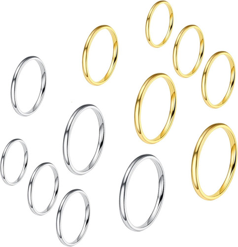 Stück edelstahl ringe - 12,