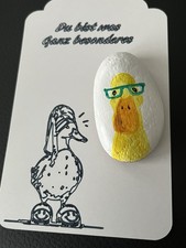 Handbemalter Naturstein Karte Geschenk Ganz Besonders Set Beides Bemalt