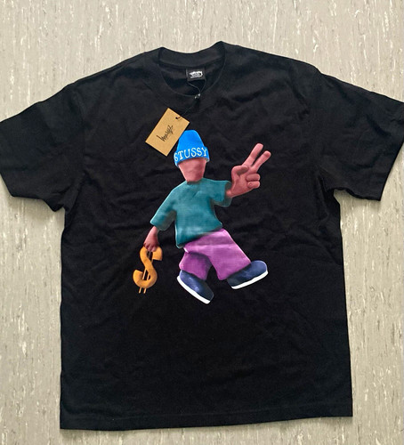 Stüssy herren shirt schwarz - stüssy,