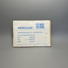 Betriebsanleitung 633 008  00 01 Hercules Mofa Modell 221 MFH Sachs 2-Gang #B9
