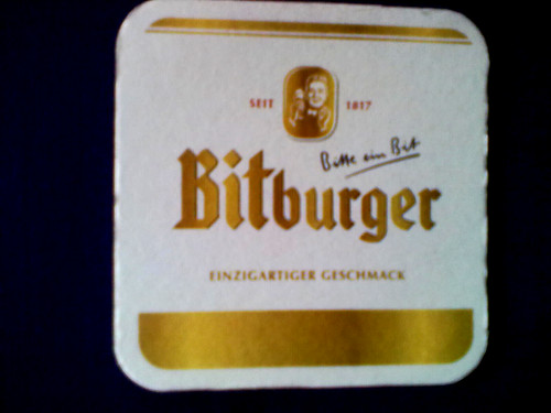 Bierdeckel bitburger kennen - bitburger,