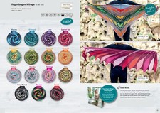 "Rellana Regenbogen Mirage" 200g Farbverlaufsgarn für Tücher wenig gezwirnt