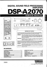 Service Manual-Anleitung für Yamaha DSP-A2070 
