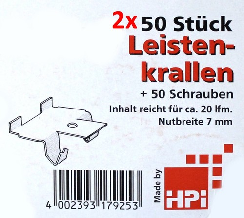 2x50 stück leisten krallen - 2x50, leisten-krallen