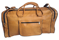 Echte Leder Tasche Hell Braun 58x32 Gym Reisetasche Weekender Sporttasche Duffle