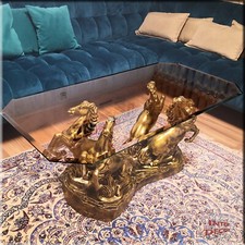 Glastisch Glas Design Pferde