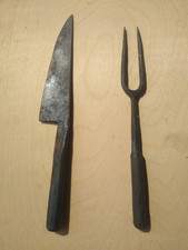 Mittelalterliches Besteck, geschmiedet