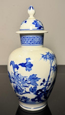 Meissen Deckelvase – Blaues