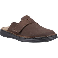 Hush Puppies Edward Herren Pantoletten Aus Braunem Leder