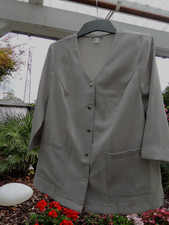 Damen Blusenjacke, Gr.46, hellgrau (neu)