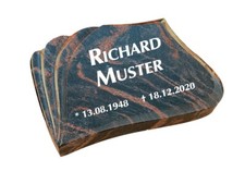 Grabkissen Urnengrabstein  31 Gedenkstein Grabplatte Urnengrab inkl. Inschrift