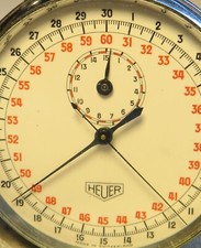 Ed Heuer Biel Stoppuhr Schaltnocken Rattrapante pre TAG ca. 1960 Chronograph