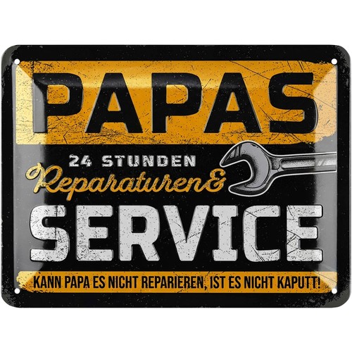Blechschild papas service - papas,